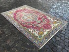 Turkish Antique rug Bohemian Area rug Oushak rug Vintage Rug Handmade Wool rug