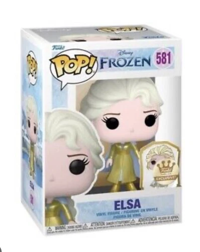 Funko Pop Disney's Frozen Elsa with Pin #581 Funko.com Exclusive W/PROTECTOR