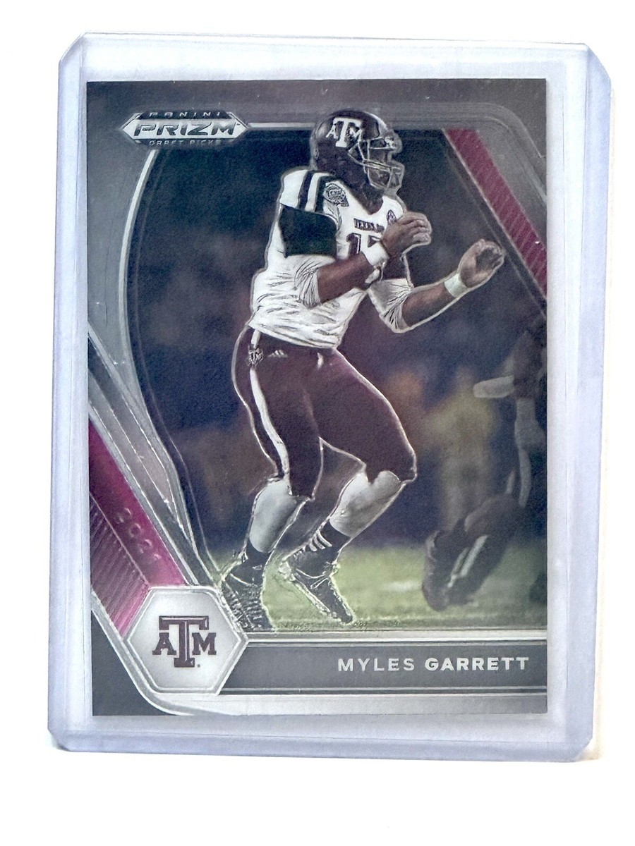 Myles Garrett 2021 Prizm Draft Picks Football Chrome Card #100