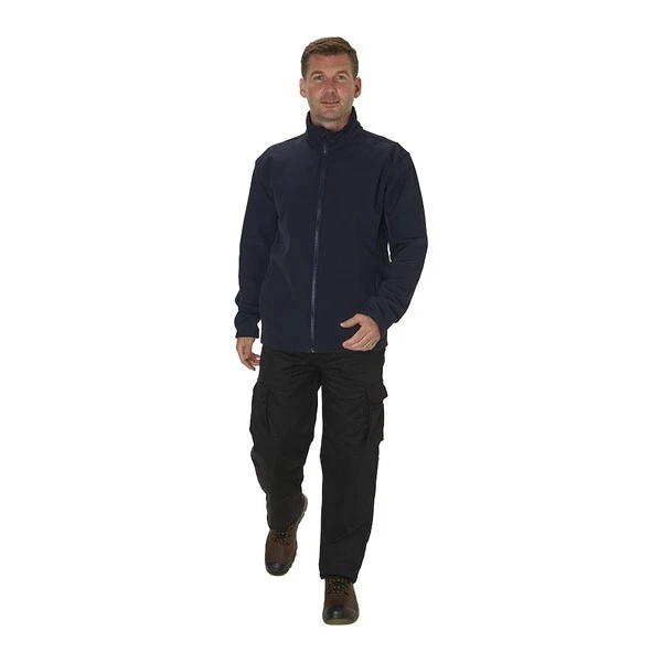 Endurance Full Zip Unlined Fleece Microfleece Jacket Navy