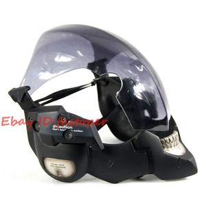 Custom Metal Gear Solid 4 Guns Of The Patriots Raiden Helmet With Light Cosplay Ebay