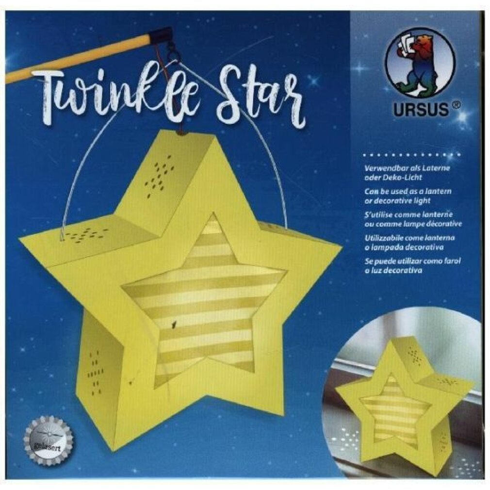 Thumbnail - Twinkle Star 19cm Gelb Laterne