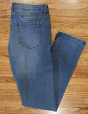 The Perfect Jean NYC Slim Fit Blue Denim Strech Jeans Actual Size 36 x 33.5"