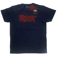 Slipknot Logo Blue Snow Wash T-Shirt OFFICIAL