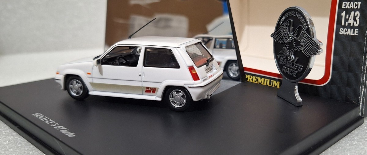 Renault 5 GT Turbo 1988 White 1:43 Universal Hobbies EXTREMELY