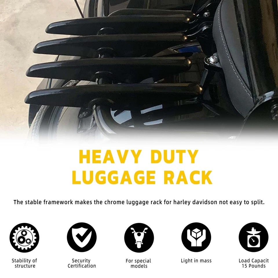 Съемная багажная полка-невидимка для Harley Davidson Ultra Limited низкая 2016-2020 годов выпуска - Изображение 2 из 4