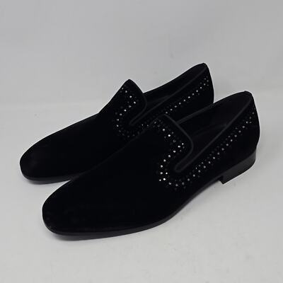 Stuart WeitzmanPremiere Party Velvet Loafers Black Men\'s Size 11 Stuart Weitzman Premiere Party Velvet Loafers | Saks Fifth  main image 3