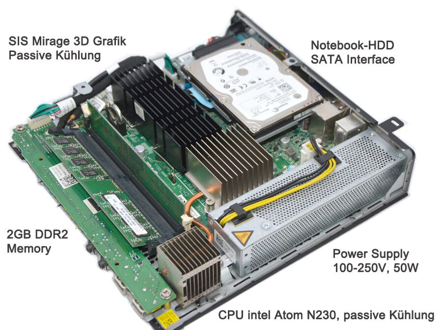 Small Computer FX160 80GB HDD 2GB SSD SATA Hard Drive 2 GB DDR2 Win 2000 M5-80 - Image 4 of 4