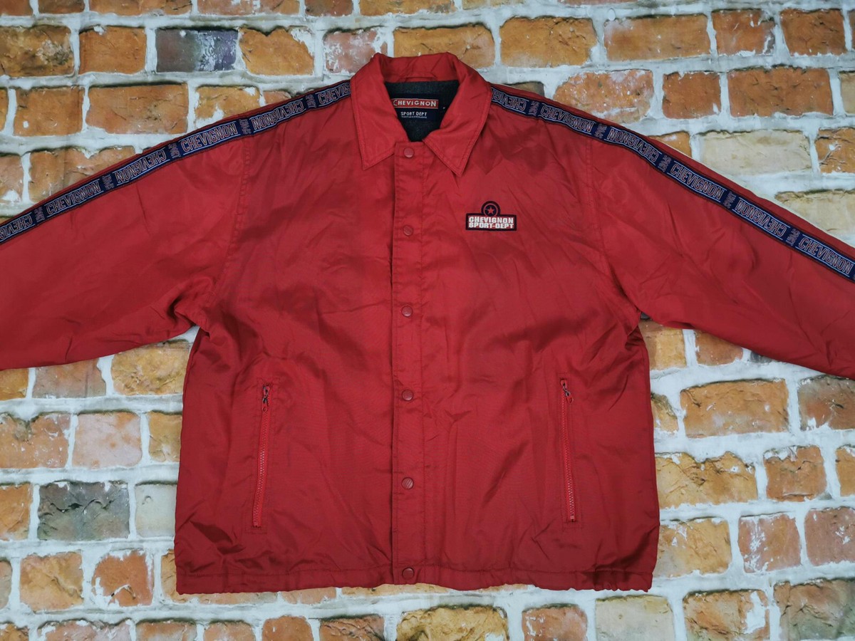 Chevignon Vintage Veste Manteau Sport Dept LAGUON Feu Rouge Taille