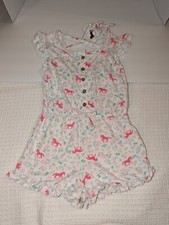 Mameluco unicornio manga con volantes cintura adorable para niñas pequeñas - talla 5
