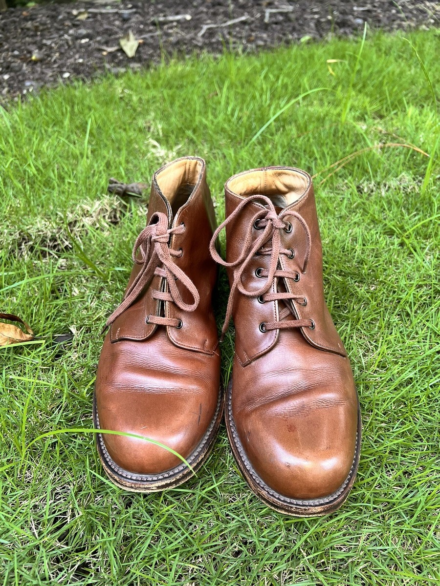 Joseph Fenestrier Paris Mens Lace Up Ankle Boots Brown Leather