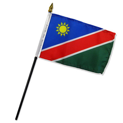 2 Pack Namibia 4''x6'' Flag Desk Table Stick 100D