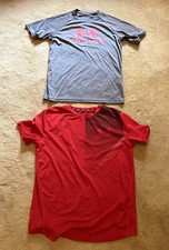 Boys Under Armour SS Shirt Lot Sz. Large Gray Red