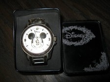 Collectible Disney Mickey Mouse Dial Watch Quartz by Accutime MK2205 AS IS w/box