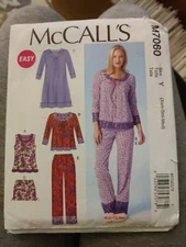 McCall's M7060 Misses Sleepwear Sewing Pattern Sizes XS-M UC
