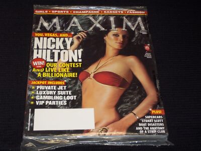 2005 AUGUST MAXIM MAGAZINE - NICKY HILTON FRONT COVER - L 22455
