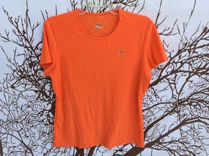 womens orange under armour shirt