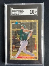 2020 Bowman Heritage Chrome Prospects Superfractor AUSTIN BECK Rookie Card 1/1
