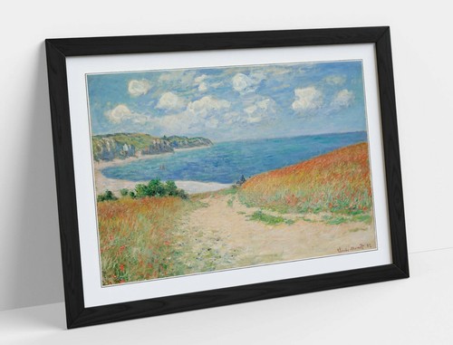 CLAUDE MONET, PATH IN THE WHEATFIELDS POURVILLE -ART FRAMED POSTER PICTURE PRINT - Picture 8 of 10