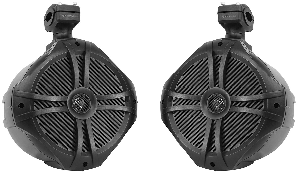 2 Колонки Rockville RWB90B с 8 поворотными башнями на 360 для John Deere Gator XUVRSX