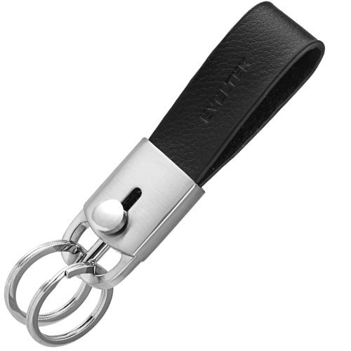 2 in 1 Genuine Leather Key Chain Car Key Holder, Automotive Key Strap