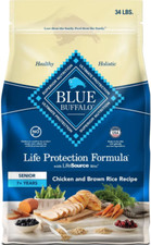 Blue Buffalo Life Protection Formula Senior Chicken Brown Rice Dry Dog Food,34