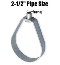 2-1/2" Pipe Swivel Loop Hanger Tolco Fig 200 Style Adjustable Band 3/8"-16