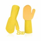 Vgo 2Pcs Cleaning Gloves Sponge Palm Pads (2Right Hands,Yellow,Cc006)