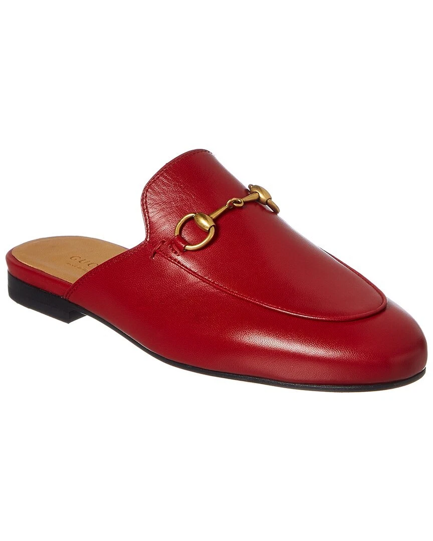 Pantoufle en cuir femme Gucci Princetown