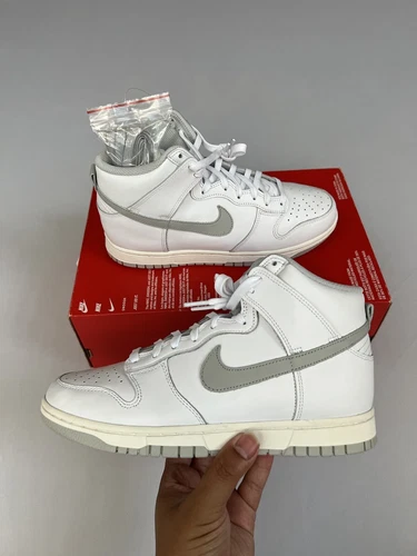 Nike Dunk High Retro Vintage White Neutral Grey DD1869-111 Women’s Size 8.5