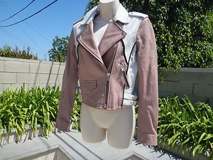 iro leather jacket pink