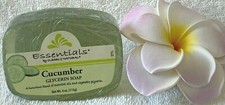 Essentials by CLEARLY NATURAL***CUCUMBER***Glycerin Soap~4 oz/113 g~NEW~SEALED