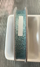 Gorgeous Stampin' Up 3/8", 1 cm, Glitter Ribbon Pool Party, Approx 10yds