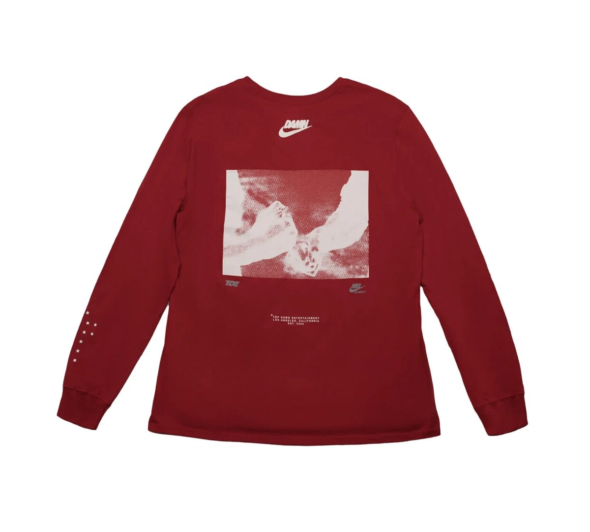 Nike X TDE Championship Tour Kendrick Lamar DAMN Tour Nike Long Sleeve Size  XL