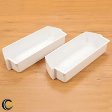 2-Pack Door Shelf Bins 2187172 Fits Whirlpool Kenmore Refrigerator for PS328468