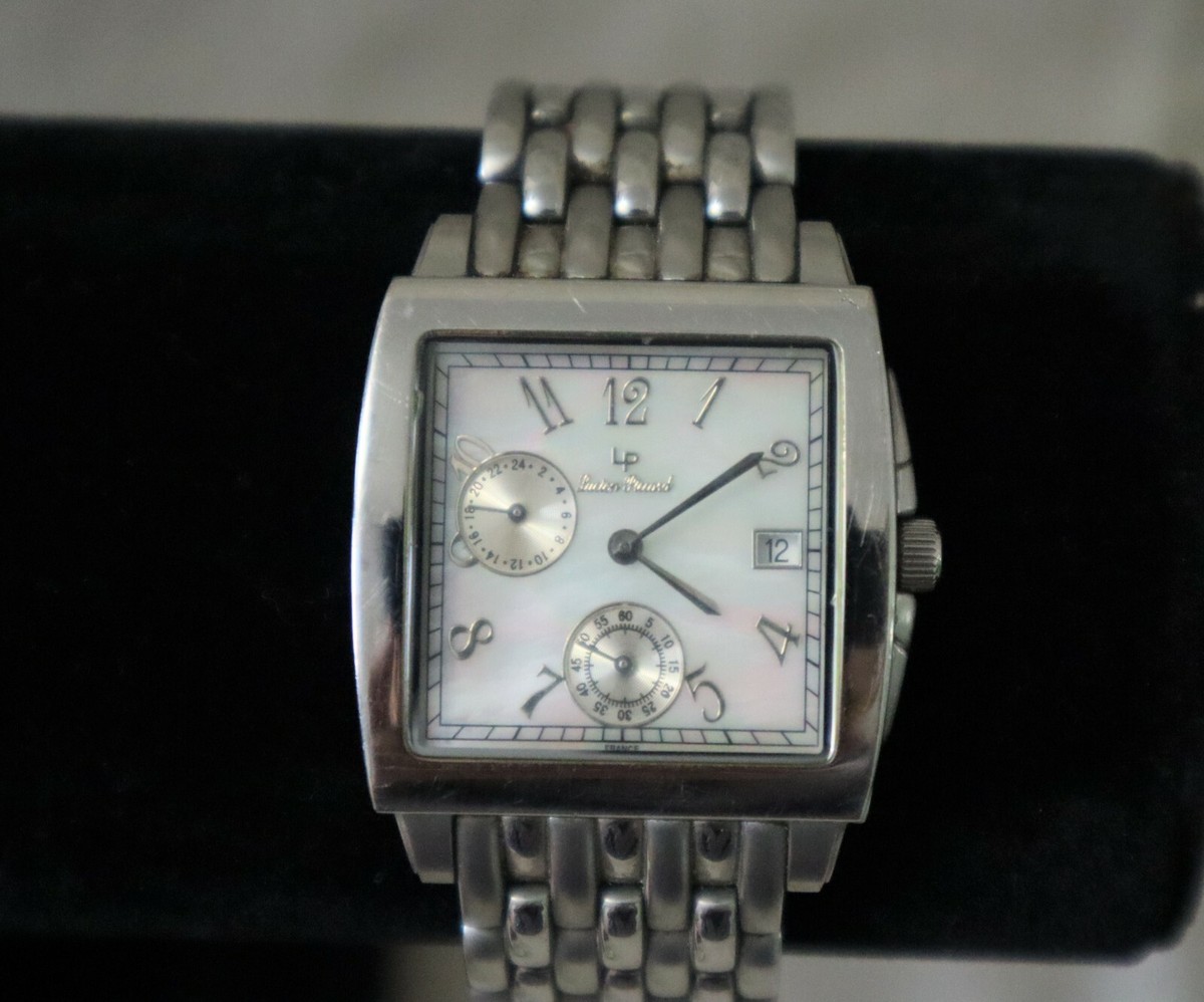 Lucien Piccard Silver Women\'s Watch Vintage Lucien Piccard Wristwatch with Diamonds Manual White  main image 3