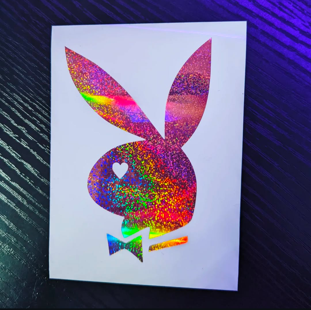 Playboy Playgirl Heart Eye Decal Sticker for Console Car Laptop PC