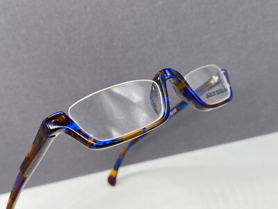 Alain Mikli Brille Herren Damen Braun Blau Lesebrille Mehrfarbig 1745 Rechteckig