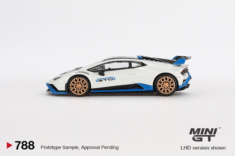 Pre-order)Mini GT #788 Lamborghini Huracán STO Bianco Asopo