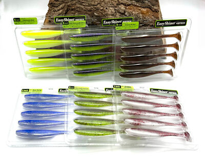 Keitech 5'' Easy Shiner 12,5cm 11g Barsch Alarm Edition 5 Stück UV Aktiv Köder BA
