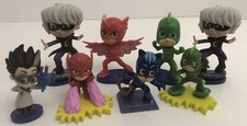 PJ Masks Cake Topper Figures Luna Owlette Catboy Lot 8 Just Play