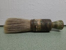 Antique Shaving Powder Brush With Storage In Handle