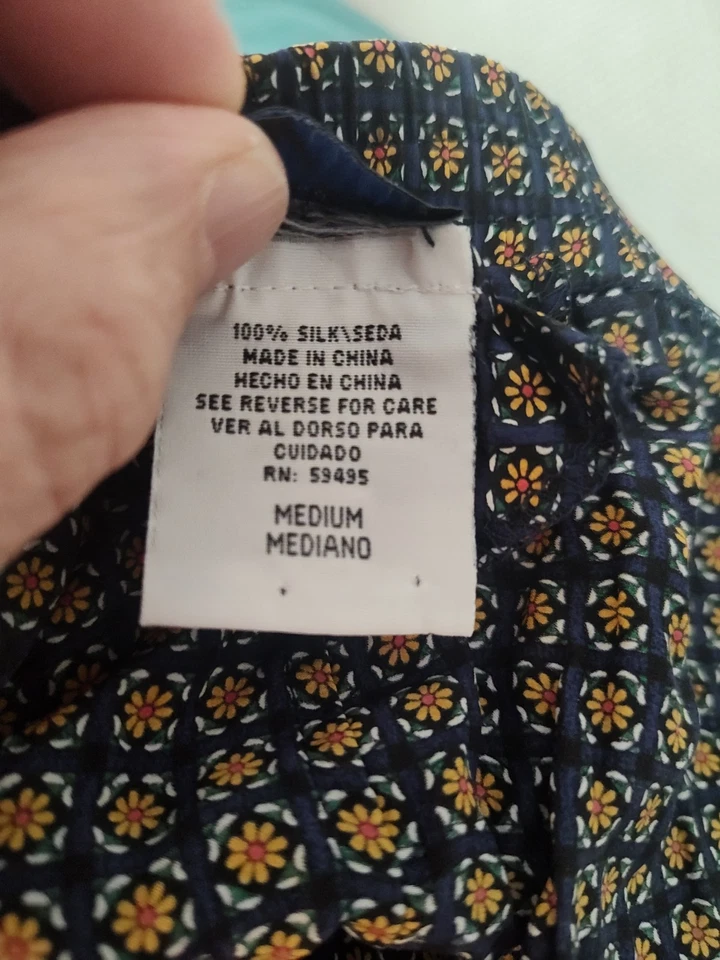 Calzoncillos boxer vintage para hombre Reckless by Isavo 100 % seda estampado floral medianos Foto 3 de 4