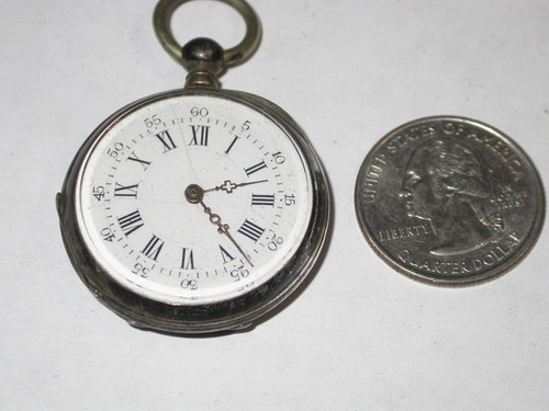 Swiss Cylinder 0 size cylinder pocket watch hallmarked silver case, Parts Repair