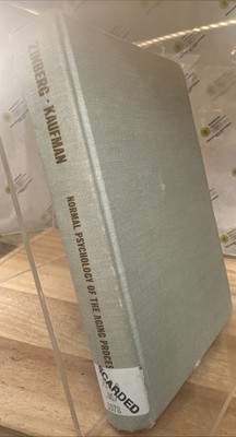 Normal Psychology of the Aging Process by Zinberg and Kaufman 1978 Hardcover