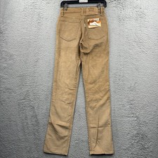 Vintage 70s Levis Pants Brown Corduroy 719 Student American White Tab USA 27x34