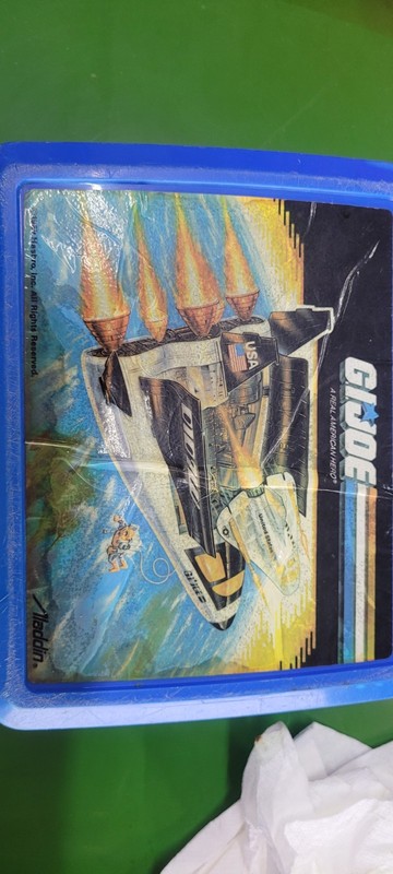 Aladdin G.I. Joe A Real American Hero Blue Plastic Lunch Box