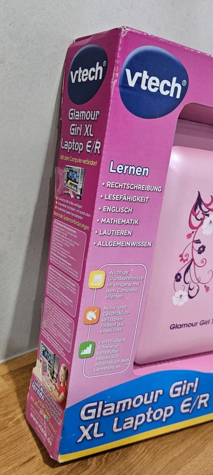 Vtech Glamour Girl XL Laptop E/R - Lerncomputer mit 240 Lernspielen zum Lernen - Bild 3 von 4