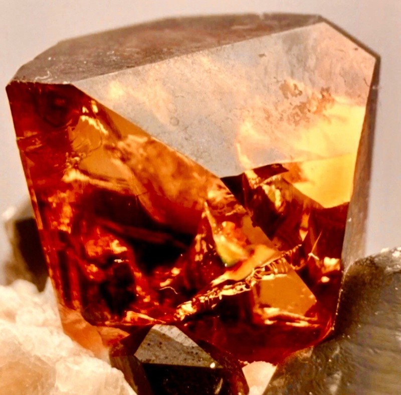 Imperial Topaz Smoky Quartz Crystal Natural Raw Rough Specimen Cluster Matrix