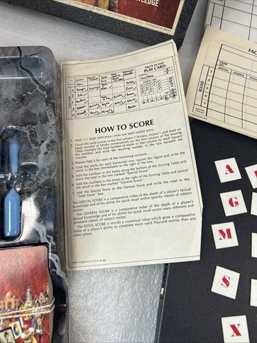 Vintage Avalon Hill 1969 Fakten in fünf Quiz Brettspiel Lesen - Bild 4 von 10